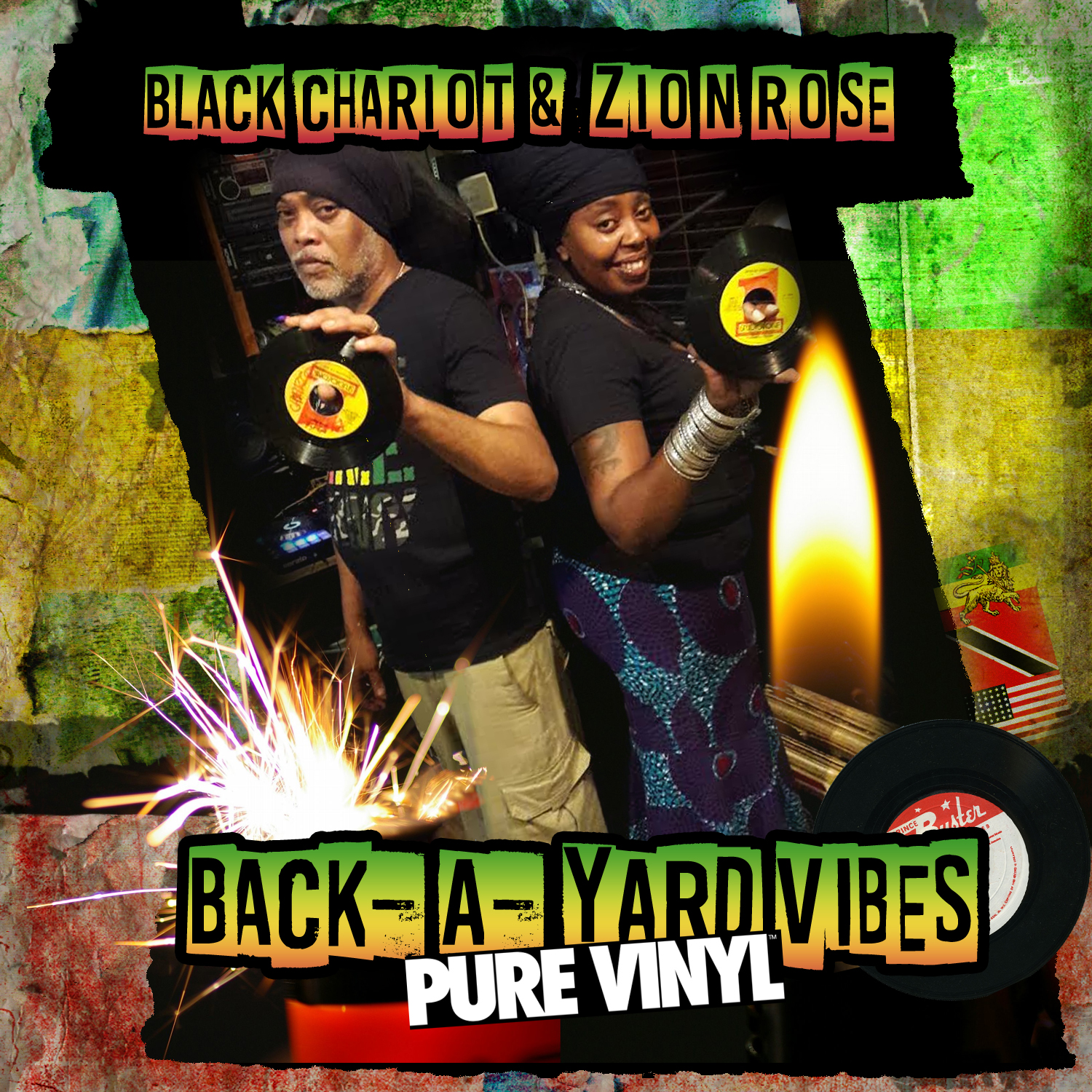 BLACK CHARIOT & ZION ROSE – BACK-A-YARD VIBES – PURE VINYL