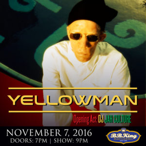 Yellowman at B.B.King @ B.B. King Blues Club & Grill