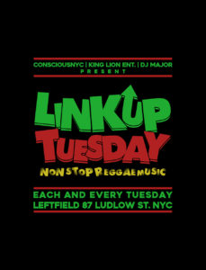 LINK UP TUESDAY @ LEFTFIELD