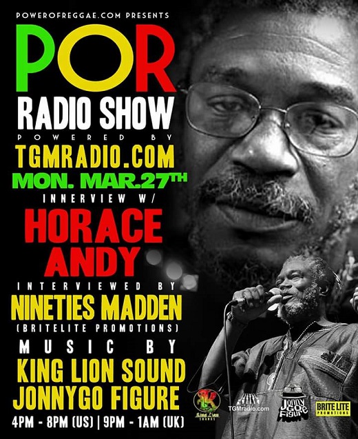Horace Andy Innerview on POR Radio Show