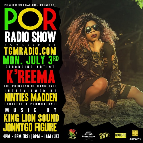K’REEMA INNERVIEW ON POWER OF REGGAE RADIO SHOW