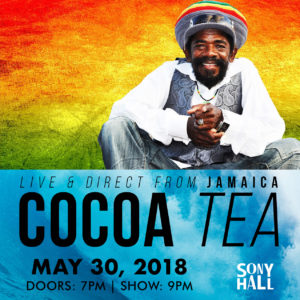Cocoa Tea LIVE! at Sony Hall @ B.B. King Blues Club & Grill | New York | New York | United States