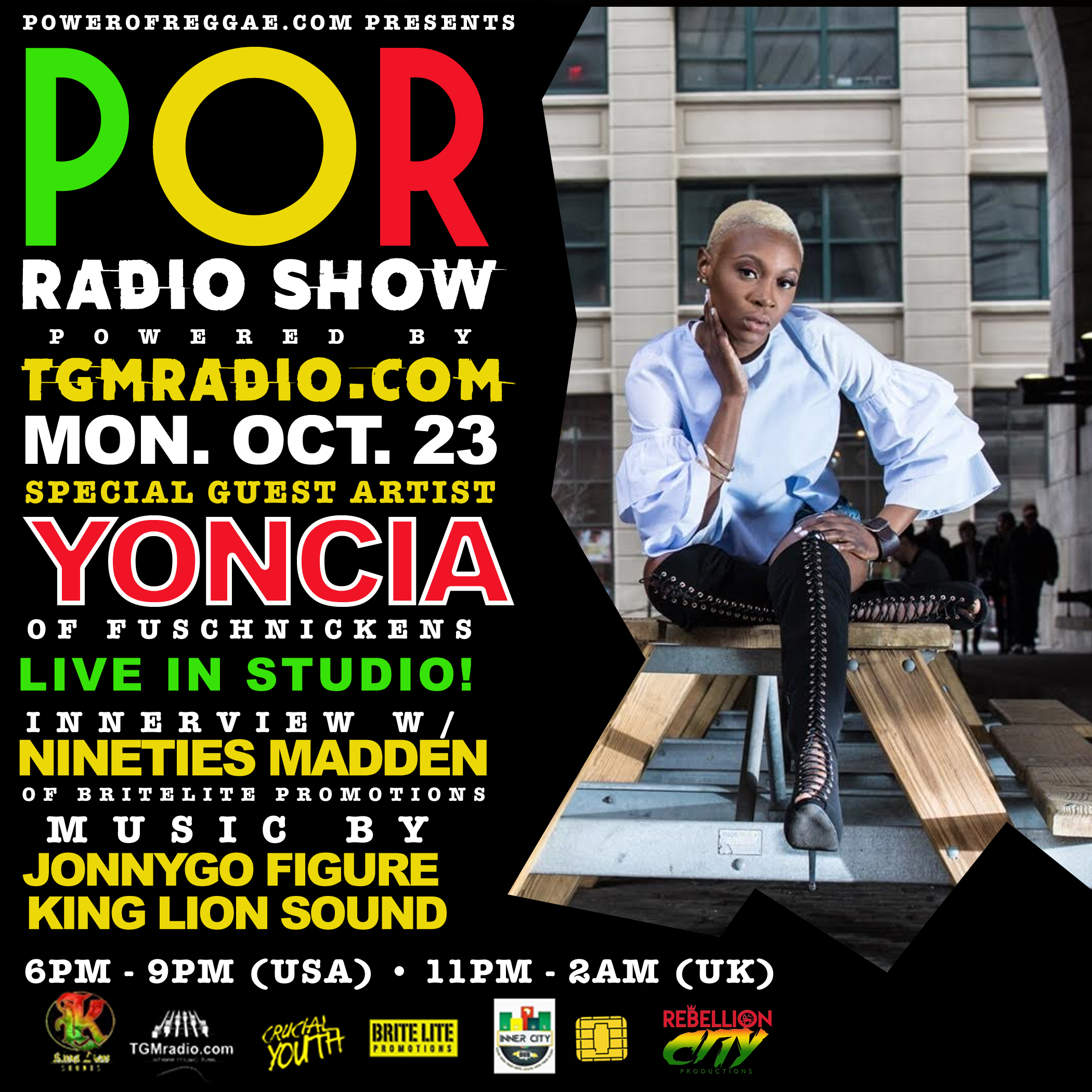 YONCIA INNERVIEW ON POWER OF REGGAE RADIO SHOW