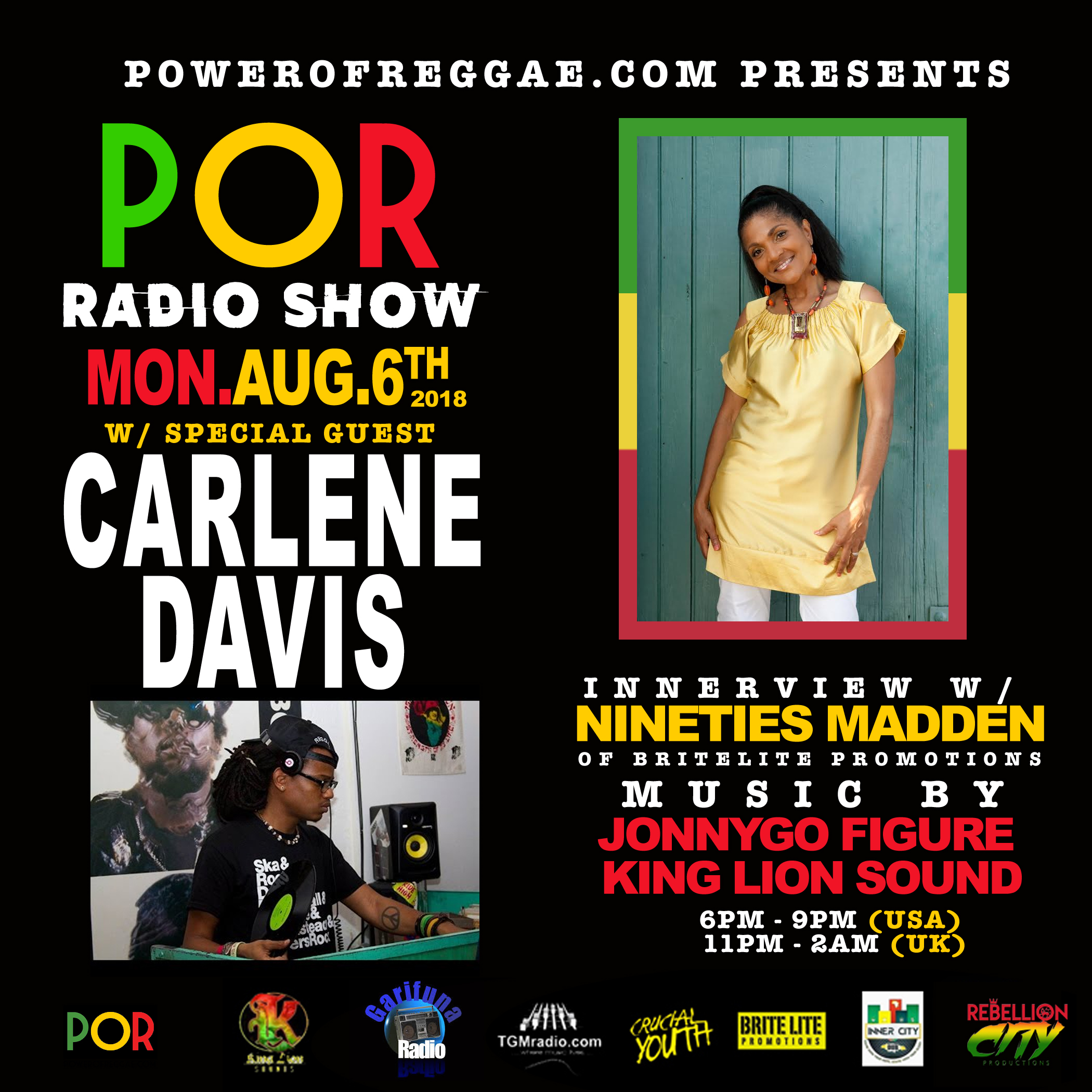 Carlene Davis Innerview on the Power Of Reggae Radio Show