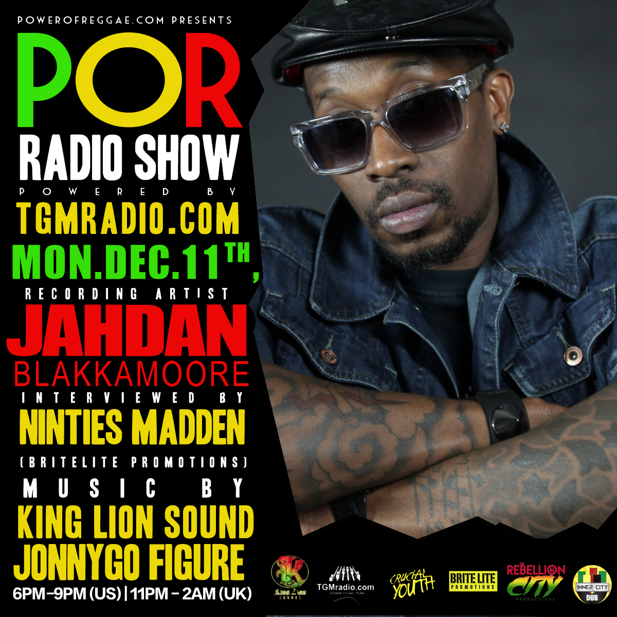 Jahdan Blakkamoore Innerview on Power Of Reggae Radio Show