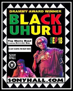 Black Uhuru @ Sony Hall