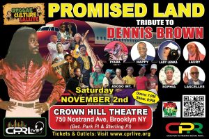 Promised Land: Tribute to Dennis Brown @ Crown Hill Theatre