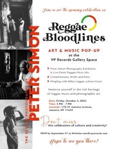 Reggae Bloodlines Art & Music Pop-up @ VP Records Gallery Space